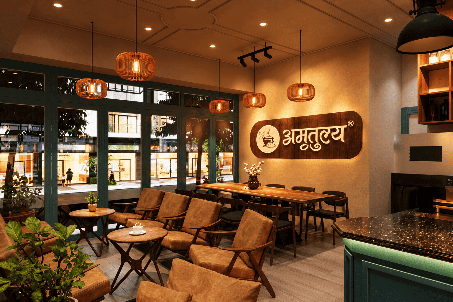 Amratulya café setup