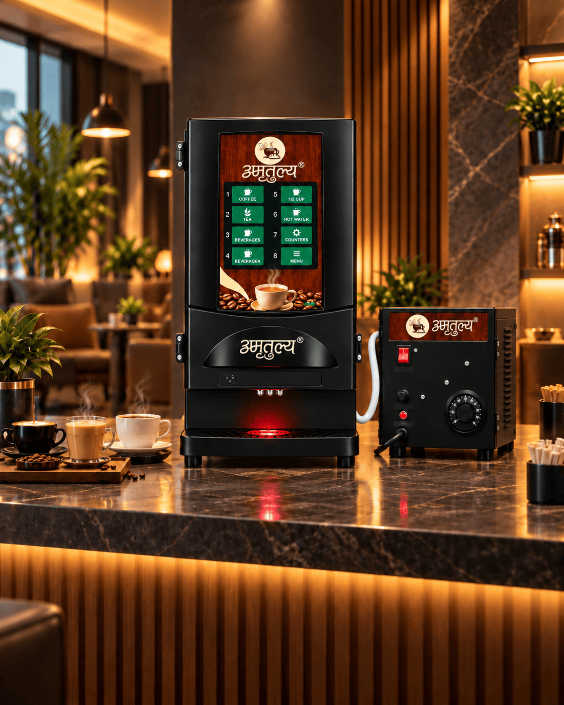 Amratulya automatic beverage vending machine