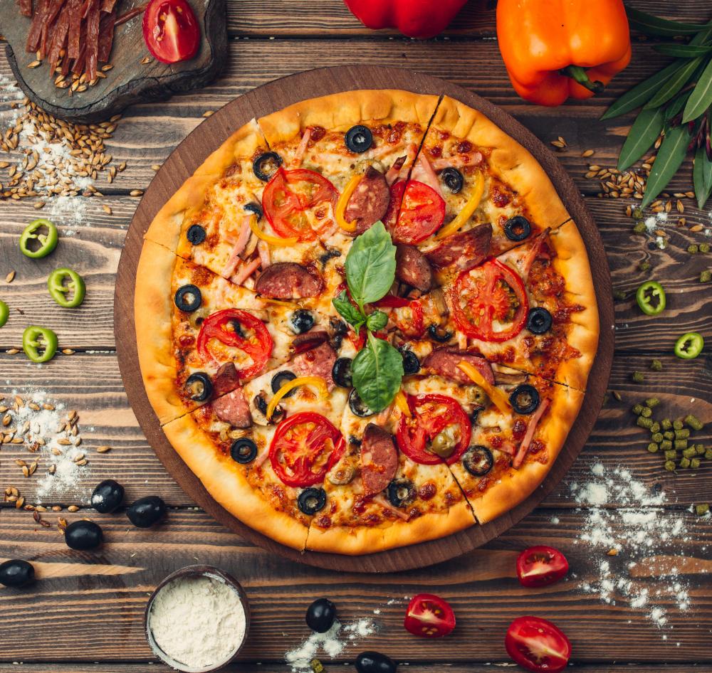 Pizza & Garlic Bread